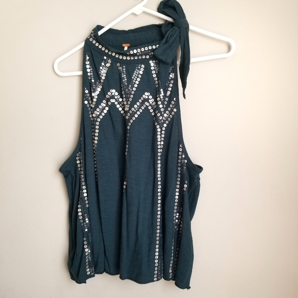 NWOT Free People Glitter City Tank - Picture 4 of 7